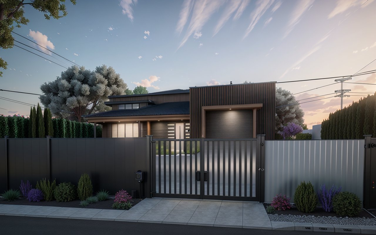 Как сочетать модульные заборы с умными системами безопасности для частных домов - Модульные дома 00073 1195828854