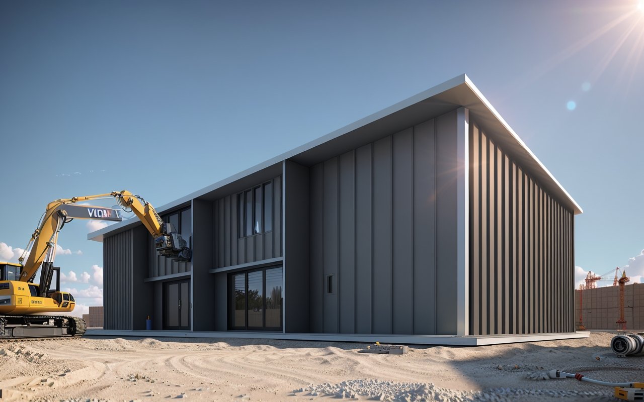 Использование автоматизированных роботов для ускорения возведения каркасных зданий - Модульные дома 00243 698529235