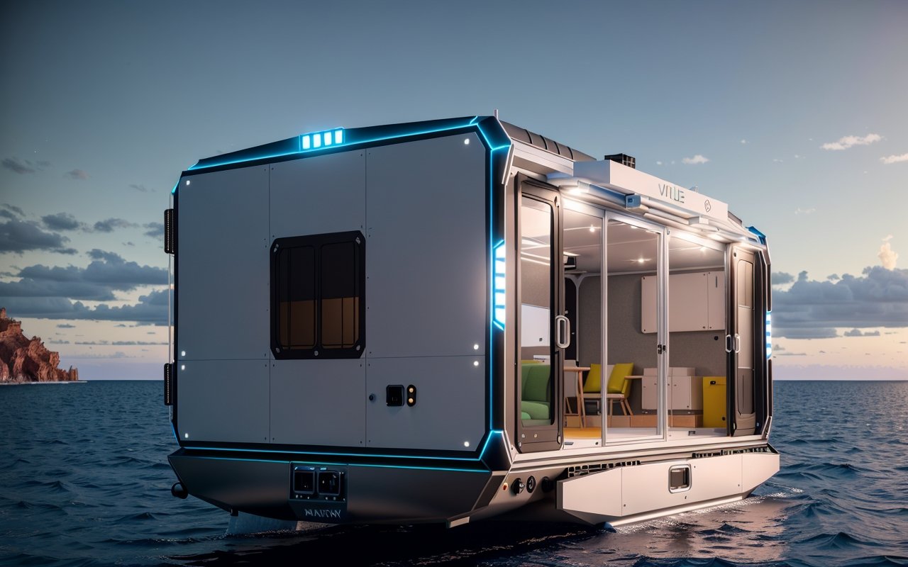 Модульные коворкинги на воде: мобильные офисы для цифровых кочевников у побережья - Модульные дома 00261 1294171679