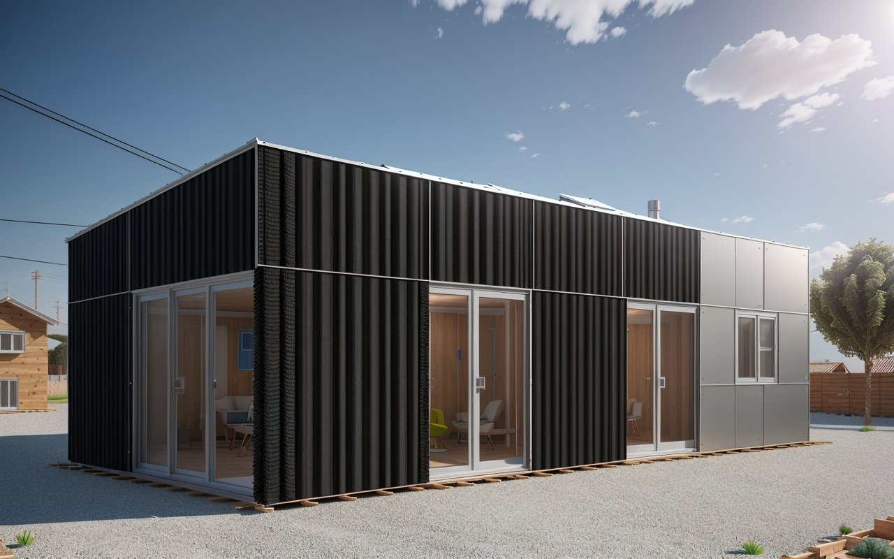 Экспериментальное утепление модульных домов переработанными текстильными материалами: эффективность и экологичность - Модульные дома 00555 303721019