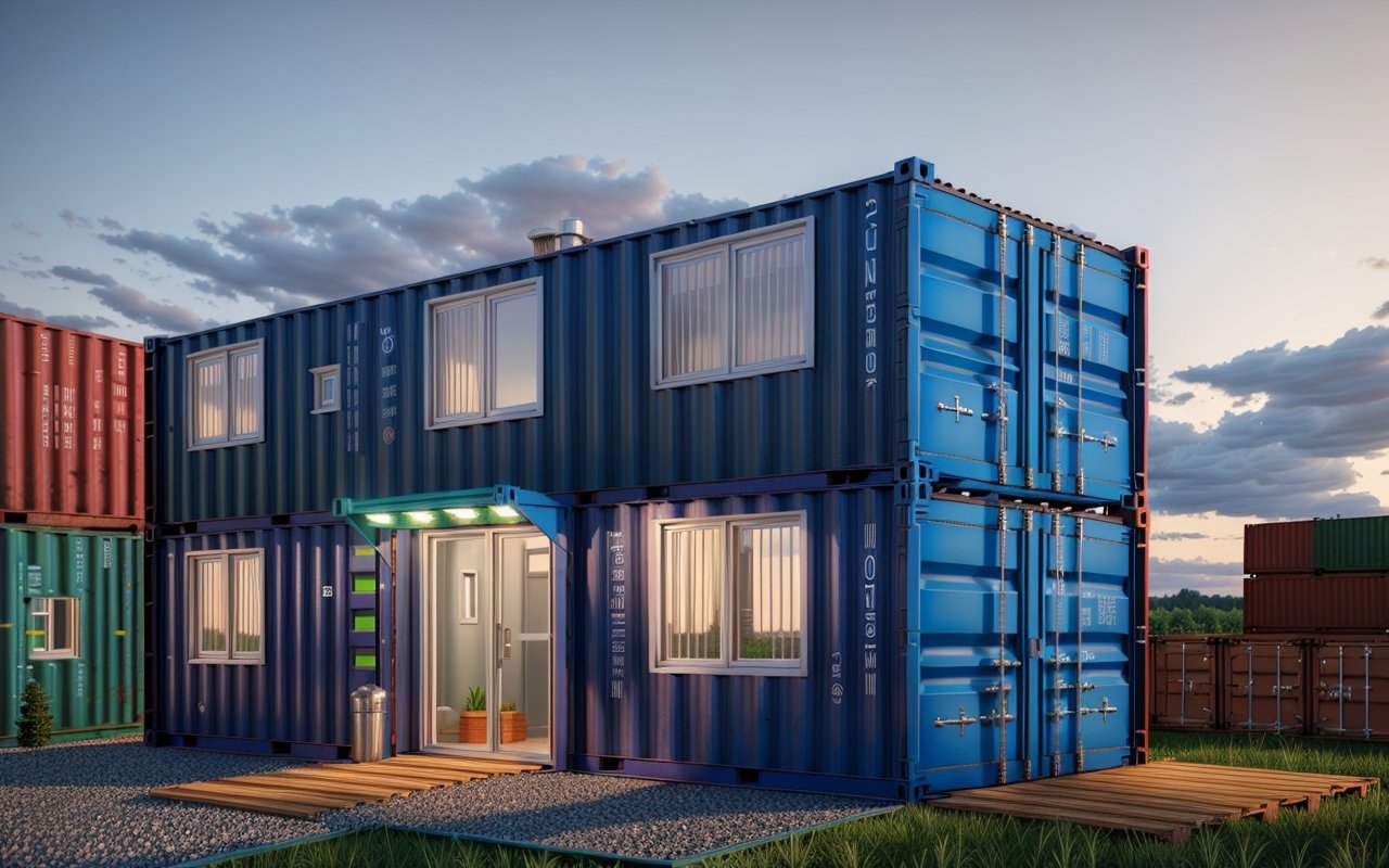 Сколько стоит построить дом из переработанных морских контейнеров в России - Модульные дома 00785 2950303936