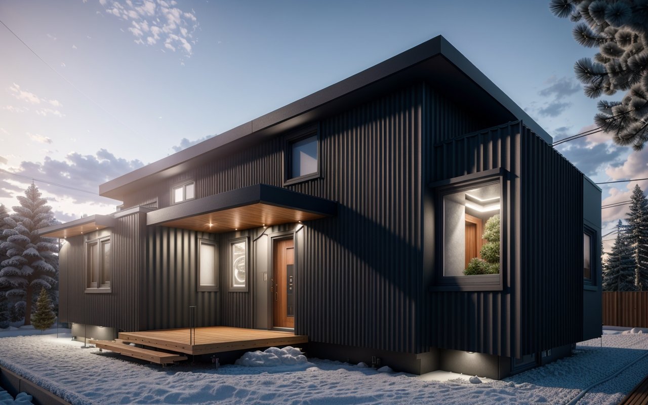 Энергосберегающие коммуникации: как утепление и модернизация систем объединяют модули домов - Модульные дома 00834 3839119434