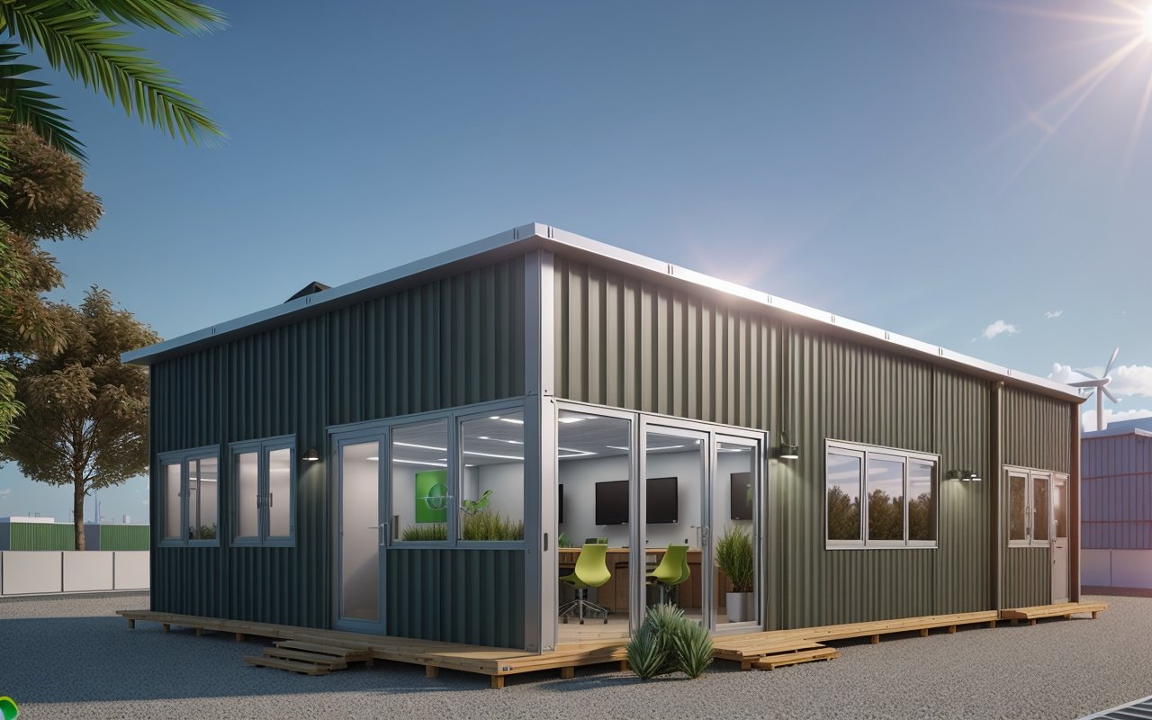 Экологичные модульные здания для бизнес-офисов: устойчивость и энергоэффективность новых решений - Модульные дома 00835 2925563086