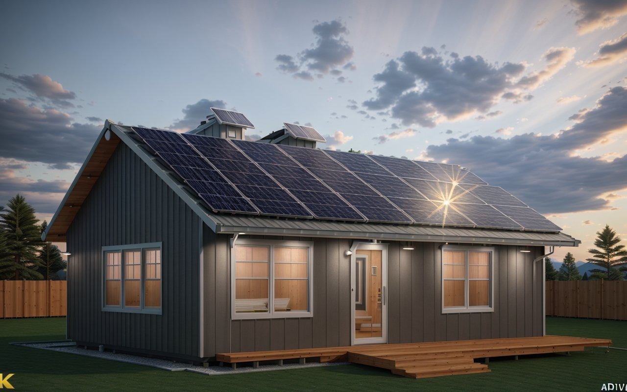 Как использовать солнечную черепицу для энергонезависимости модульного дома - Модульные дома 00889 1779499436