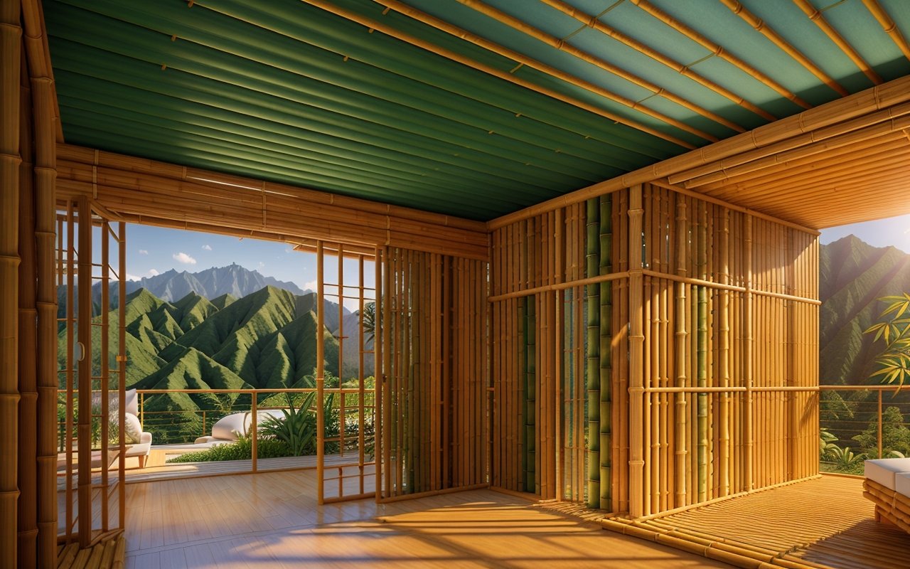 Модульные дома из бамбукового каркаса: экологичность и сейсмоустойчивость в одном решении - Модульные дома 00890 2274082913